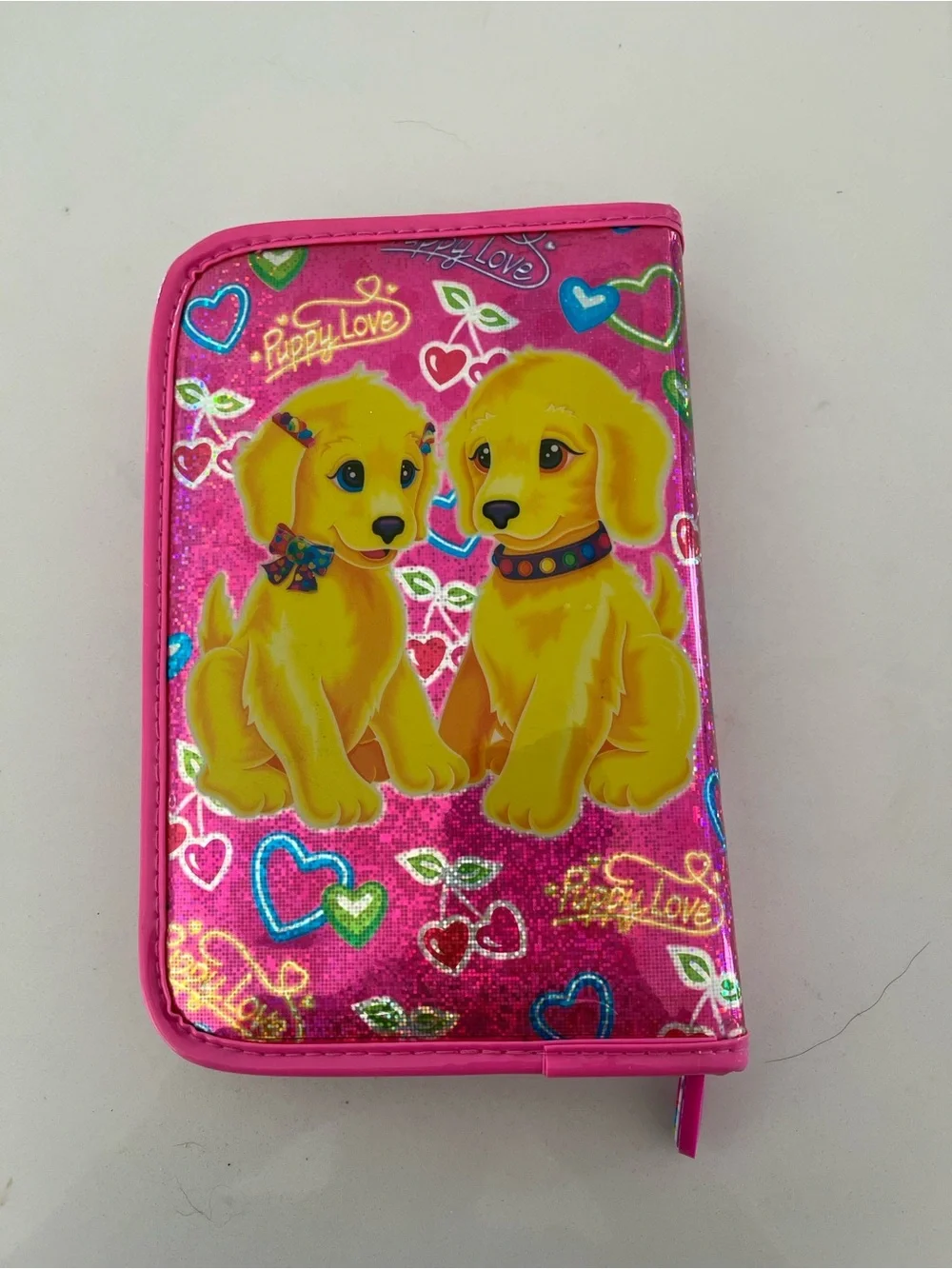 Lisa Frank Pink Puppy Love Sparkle Planner Vintage 90s y2k